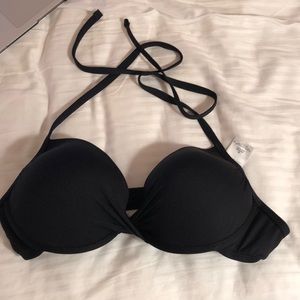 Black push-up bikini
